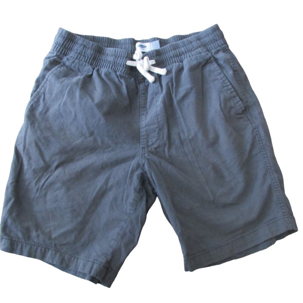 Old Navy Pull On Bermuda Shorts Youth Boys Small SP Dark Gray Elastic Pockets
